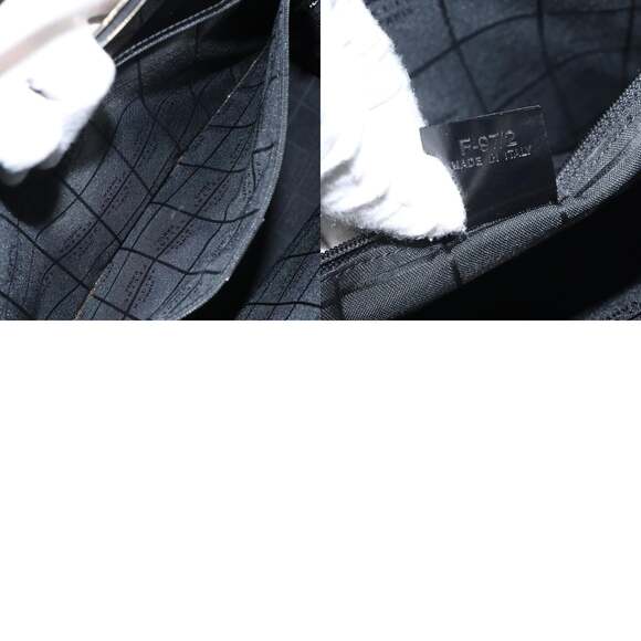 CELINE Hand Bag Enamel Black Silver - Picture 12 of 12